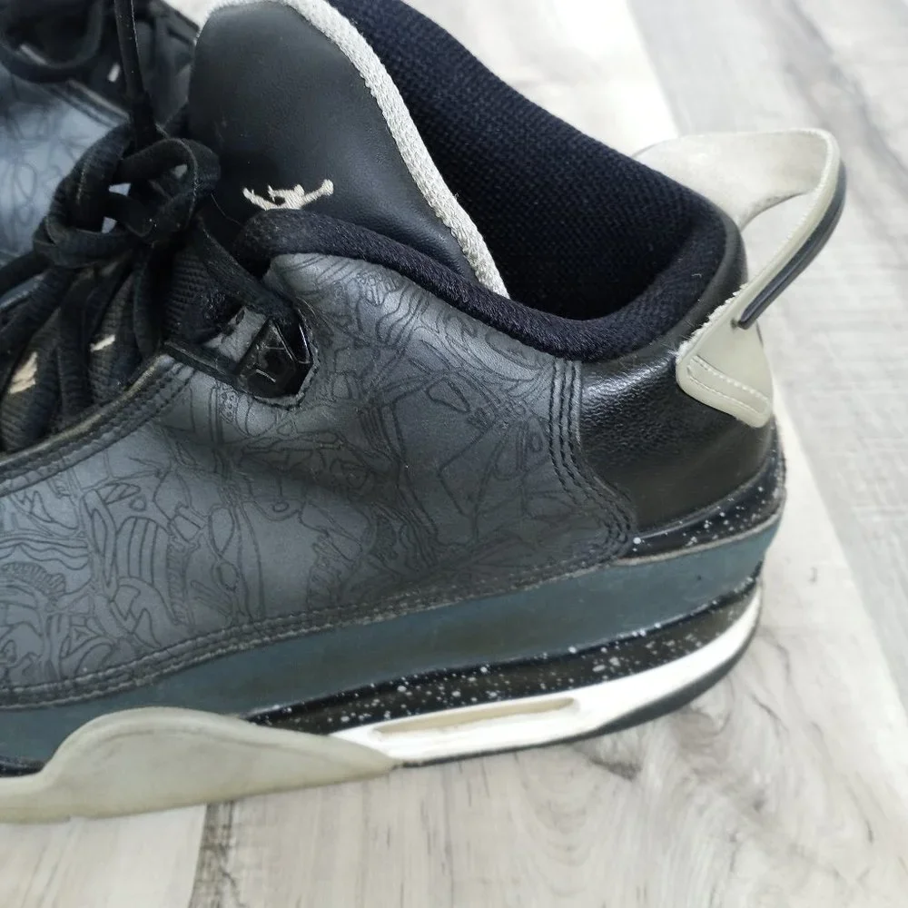 Nike Air Jordan Dub Zero Charcoal Wolf Grey Men's Size 10 Shoes